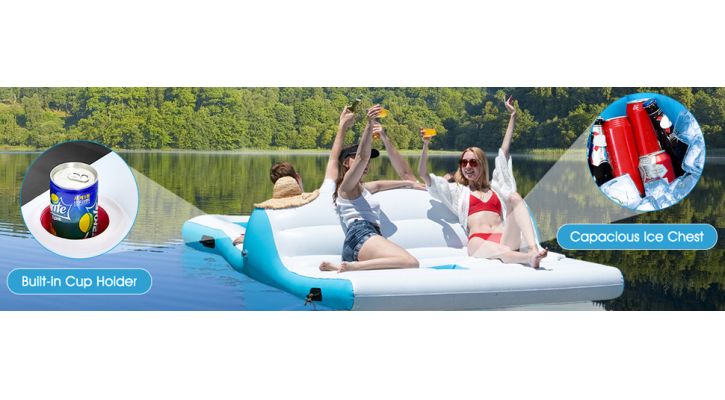 Inflatable Bath Island Maximum Load 400 kg,